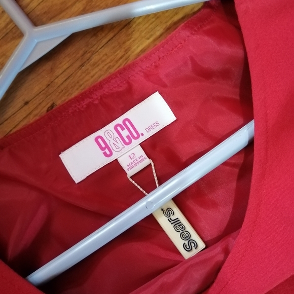 NWT 9&Co red dress - Picture 2 of 3